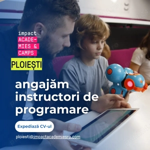 Angajam part time profesor trainer instructor IT si robotica pentru copii