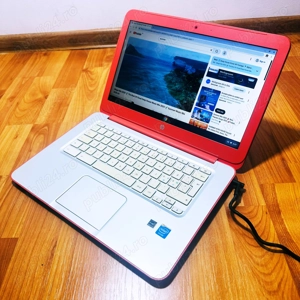 Laptop HP ChromeBook Rosu UltraSlim, Intel Celeron, HDMI, Livrare GRATUITA! - imagine 2