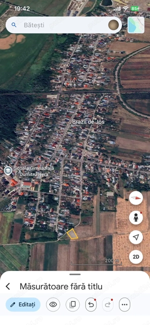 Teren intravilan ,1100mp, comuna Brazi sat Batesti - imagine 7