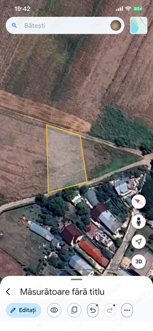 Teren intravilan ,1100mp, comuna Brazi sat Batesti - imagine 2