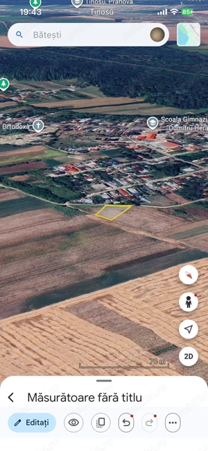 Teren intravilan ,1100mp, comuna Brazi sat Batesti - imagine 9