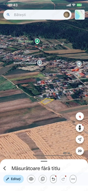 Teren intravilan ,1100mp, comuna Brazi sat Batesti - imagine 5