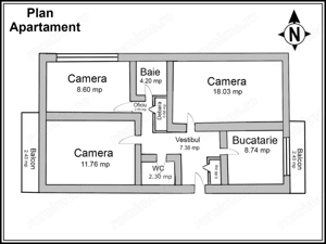 Vitan – Aleea Lacramioarei | Apartament 3 camere, decomandat, etaj 1