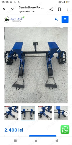 Semănătoare porumb motocultor  - imagine 5