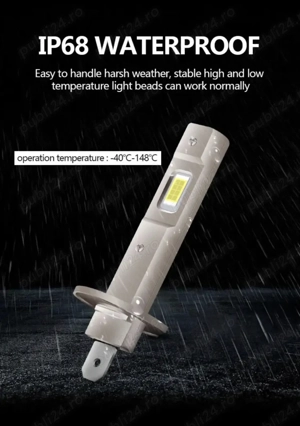 Becuri led H1 lumina albă rece - imagine 3