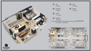 Ap. 2 cam. aprilie 2026 zona Militari Residence