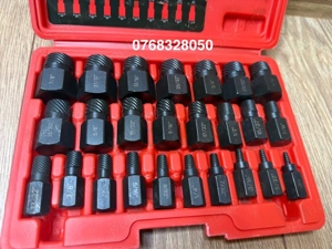 Set extractor suruburi 25 piese, din otel 42CR - imagine 2