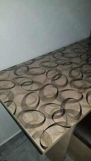 Fata de masa Cauciucata (musama) Transparenta Golden Stars Black