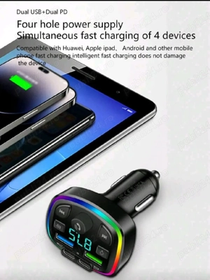 Modulator FM cu Bluetooth pentru masina  - imagine 5