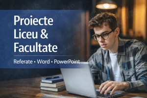 Realizare Proiecte PowerPoint   Word   Referate - Liceu & Facultate