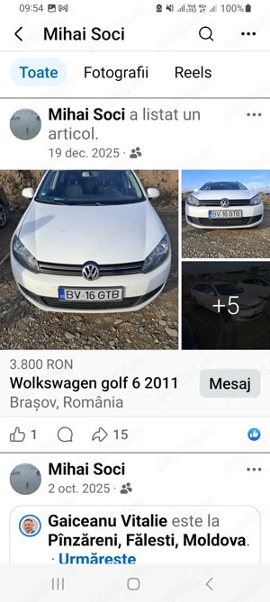 Mașină  golf 6