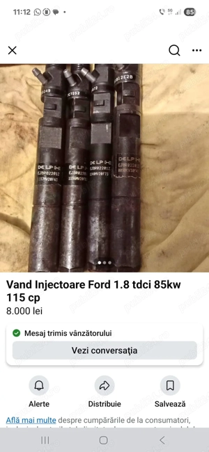 Vand Injectoare Ford Focus 1.8 tdci 85kw 115 cp - imagine 4