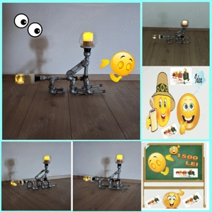 Veioza Lampadar Aplica Stil Industrial Interior Exterior Casa Curte Gradina Pentru Bar Cafenea Hotel - imagine 5