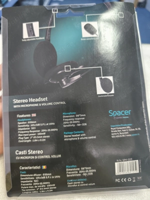 Casti stereo Spacer SPK-223 - imagine 2