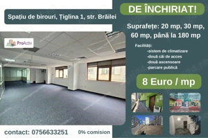 Spațiu de birouri, Țiglina 1, str. Brăilei, 8E mp