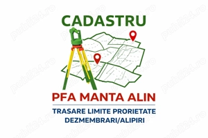 Trasare limite proprietate și înțărușare teren conform Cărții Funciare