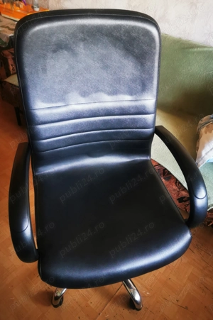 scaun birou directorial rotativ pe picior solid metalic fotoliu conferinta frizerie sala asteptare