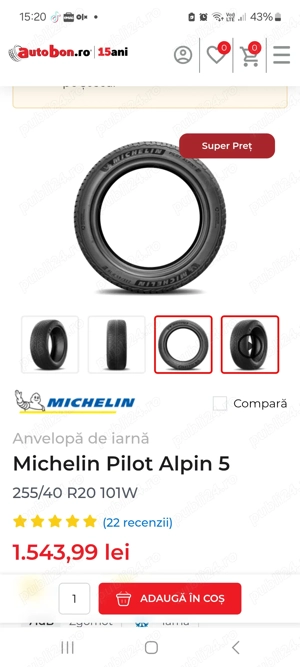 Anvelope iarna 255 40 20 - imagine 3