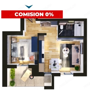 Comision 0 | Apartament de vanzare, cu 2 camere, 47 mp, zona Torontalului
