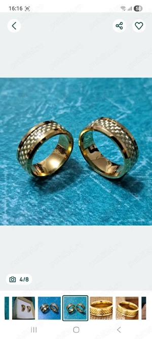 Verighete Inox Cuplu  - imagine 3