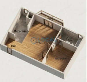 Aparatment 1 camera + nisa dormit | 40 mp | Etaj 1 | Gheorgheni 