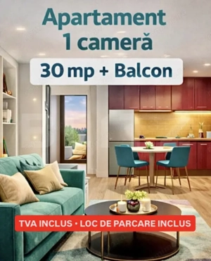Apartament STUDIO, balcon, clima, etaj 1, TVA INCLUS, Giroc Zona Exclusivista