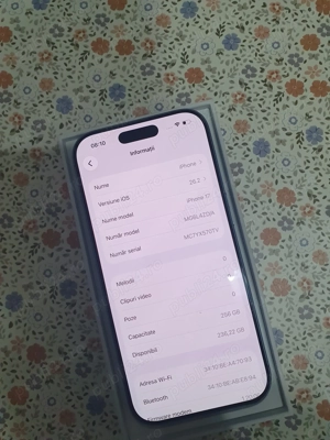 Vând iphone 17 256GB 5G