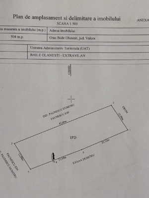 teren extravilan fanete Băile Olanesti jud Vâlcea  sat.Tisa  - imagine 2