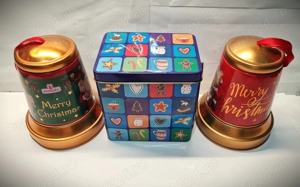 3 cutii muzicale din tablă pentru dulciuri, funcționale - imagine 2