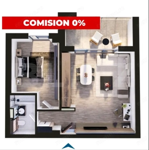 Comision 0 | Apartament de vanzare, cu 2 camere, 56 mp, zona Torontalului