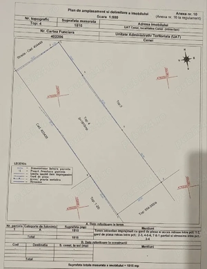 Teren intravila în Comuna Cenei județul Timiș 1815 mp , telefon   sau   - imagine 2