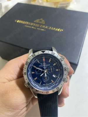 Ceas Christophe Duchamp Velocite V1   Swiss Quartz, Sapphire, World Time - imagine 3