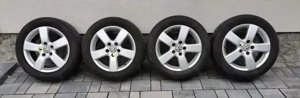 Roti aliaj 16" 5x112 cu anvelope de vară DUNLOP 205/55 /16 