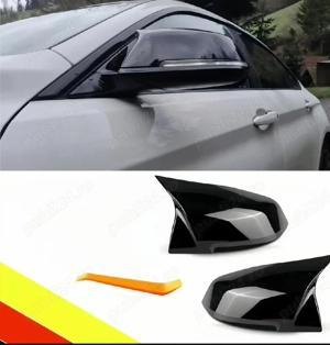 Capace oglinzii retrovizoare compatibil cu BMW 1/2/3/4 serie – Negru strălucitor - imagine 4