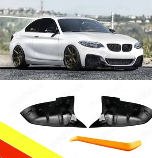 Capace oglinzii retrovizoare compatibil cu BMW 1/2/3/4 serie – Negru strălucitor - imagine 5
