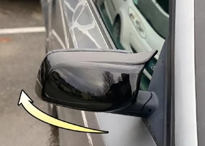 Capace de Oglindă GEARMONSTER pentru BMW Seria 5 E60 E61 Seria 6 E63 E64 – Negru Lucios - imagine 3