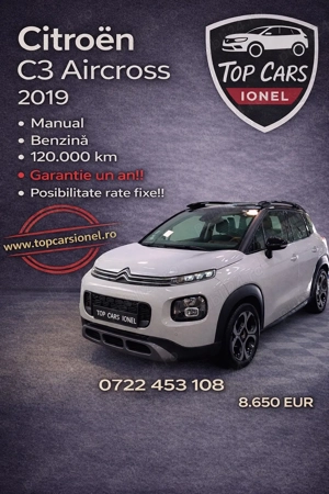 Citroen C3 Aircross Benzina 2019