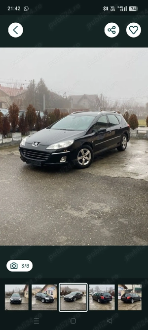 Dezmembrez Peugeot 407sw 1.6hdi - imagine 2