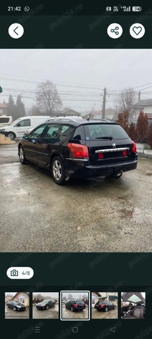 Dezmembrez Peugeot 407sw 1.6hdi - imagine 4