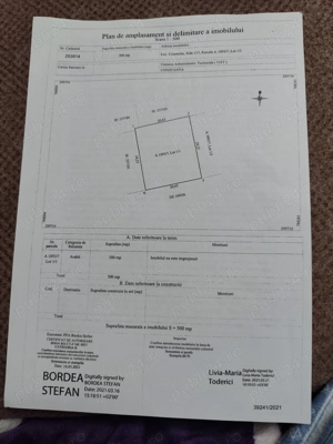 Teren intravilan 500 mp, zona Km5, zona ILINCA.  Zona in dezvoltare.  