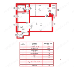 2 cam, decomandat, parter cu balcon, 53 mp, str. Primaverii, pretabil spatiu  comercial - imagine 2