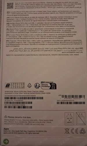 Iphone 16 ProMax 256 Gb