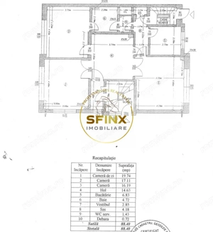 PRIMAVERII | apartament 3 camere 88mp | pretabil rezidenta sau birou - imagine 14
