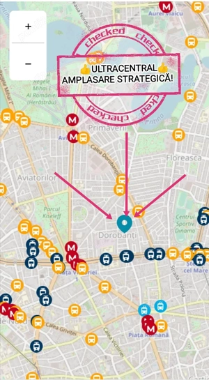 Dorobanti, 2 cam (centrala proprie +ac) in vila; Metrou Victoriei, Romană +Stefan CM, PREȚ REDUS 