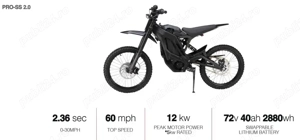  E Ride Pro ebike Dealer 2 3 SR 12 16 25 kW Cross Legal Surron Talaria - imagine 4