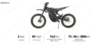  E Ride Pro ebike Dealer 2 3 SR 12 16 25 kW Cross Legal Surron Talaria - imagine 3