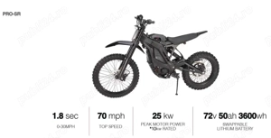  E Ride Pro ebike Dealer 2 3 SR 12 16 25 kW Cross Legal Surron Talaria - imagine 5