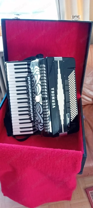 Acordeon Weltmaister Velmona Cantora 120 Bași 11 Registre + 5Registre la Bași, Picolo Organ Impecabi - imagine 2