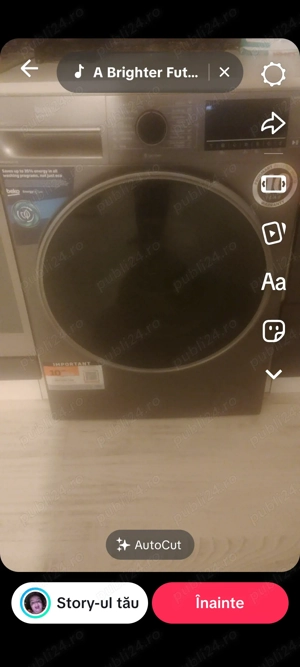 Mașina de spălat haine Beko cu uscător încorporat 