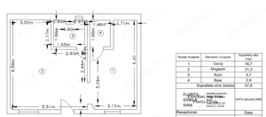 Apartament cu 2 camere, 57 mp, semifinisat, zona Piata Decebal